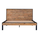 Nova Pine Reclaimed Wood Bed Frame Beds LOOMLAN By Moe's Home