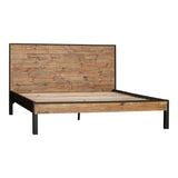 Nova Pine Reclaimed Wood Bed Frame Beds LOOMLAN By Moe's Home