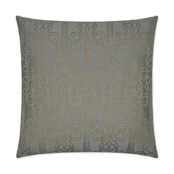 Nurella Mint Grey Throw Pillow With Insert Throw Pillows LOOMLAN By D.V. Kap