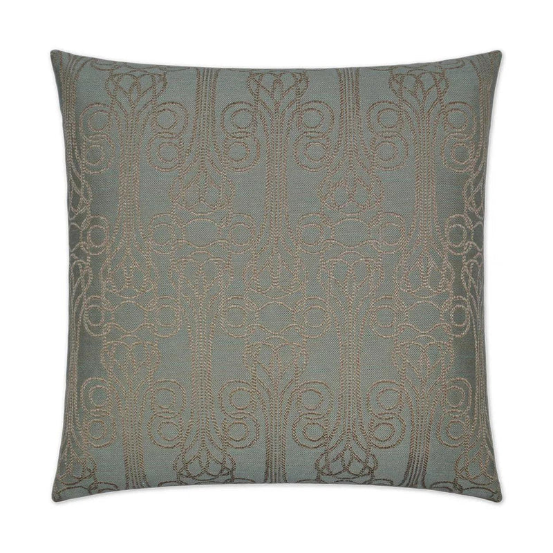 Nurella Mint Grey Throw Pillow With Insert Throw Pillows LOOMLAN By D.V. Kap