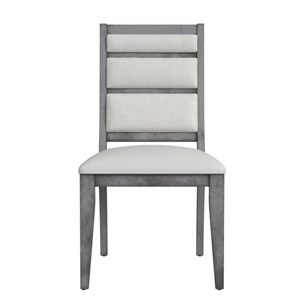 Nylah Wood Grey Armless Dining Chair Dining Chairs LOOMLAN By Bassett Mirror