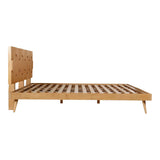 O2 Natural Wood Bed Beds LOOMLAN By Moe's Home