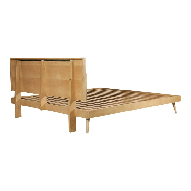 O2 Natural Wood Bed Beds LOOMLAN By Moe's Home