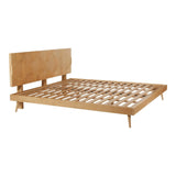 O2 Natural Wood Bed Beds LOOMLAN By Moe's Home