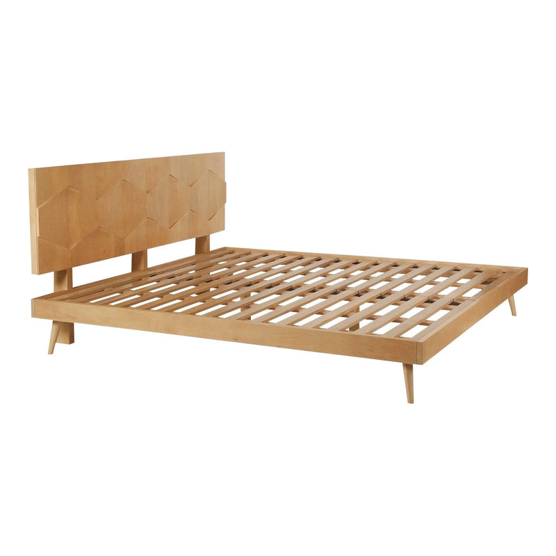 O2 Natural Wood Bed Beds LOOMLAN By Moe's Home