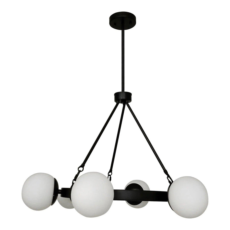 Oaha Iron Black Pendant Light Pendants LOOMLAN By Moe's Home