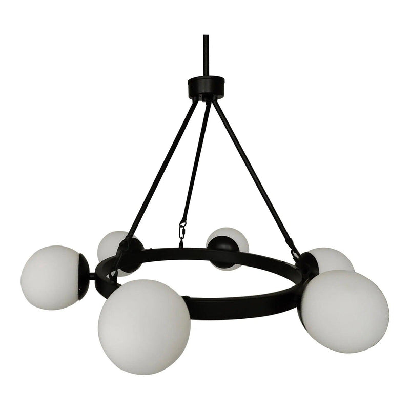 Oaha Iron Black Pendant Light Pendants LOOMLAN By Moe's Home