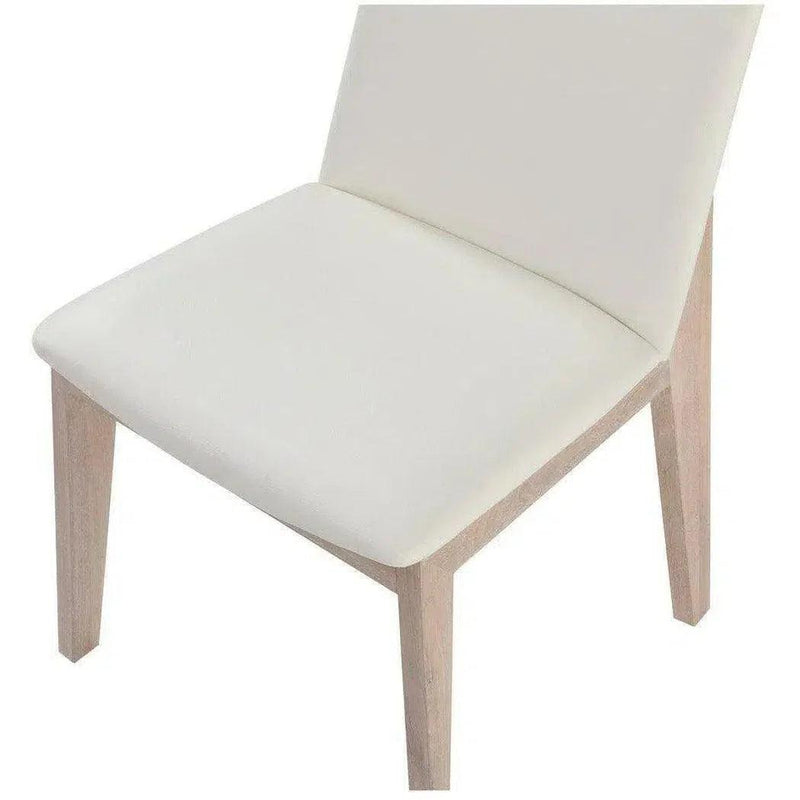 Deco Polyester Upholstered Armless Dining Chair (Set Of 2)