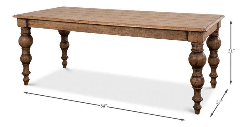 Oak Dining Table Dining Tables LOOMLAN By Sarreid