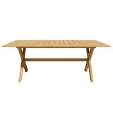 Oakville Rectangular Outdoor Teak Dining Table Outdoor Dining Tables LOOMLAN By HiTeak