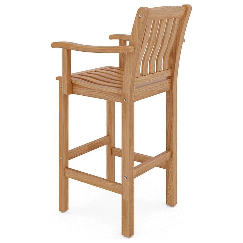 Oasis Teak Outdoor Bar Armchair Outdoor Bar Stools LOOMLAN By HiTeak