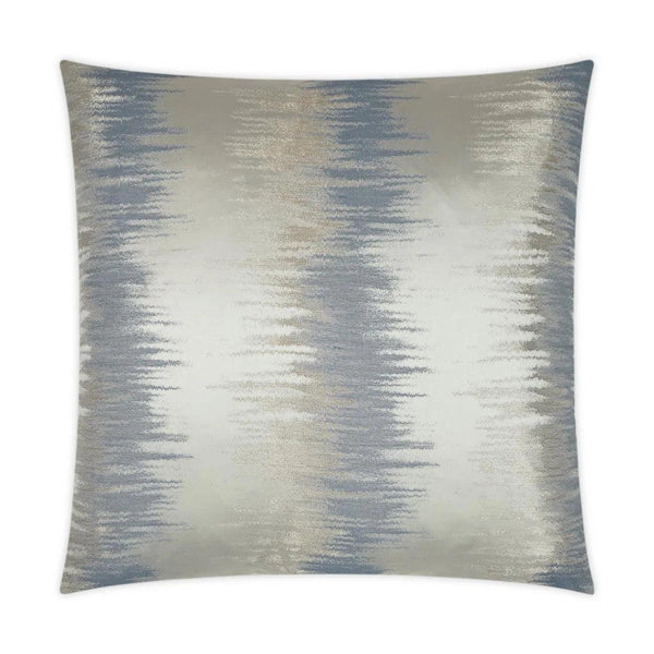 Oceana Horizon Glam Silver Blue Large Throw Pillow With Insert Throw Pillows LOOMLAN By D.V. Kap