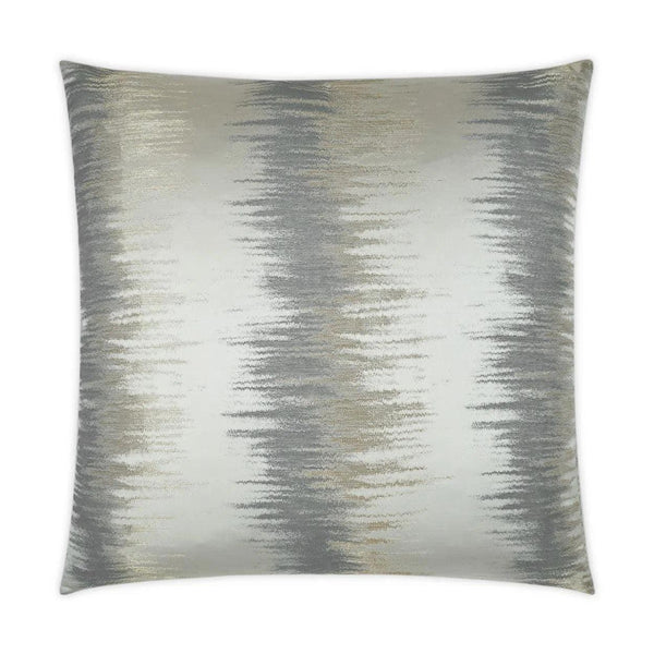 Oceana Pewter Glam Silver Grey Large Throw Pillow With Insert Throw Pillows LOOMLAN By D.V. Kap