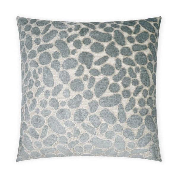 Odette Mist Geometric Abstract Mist Large Throw Pillow With Insert Throw Pillows LOOMLAN By D.V. Kap