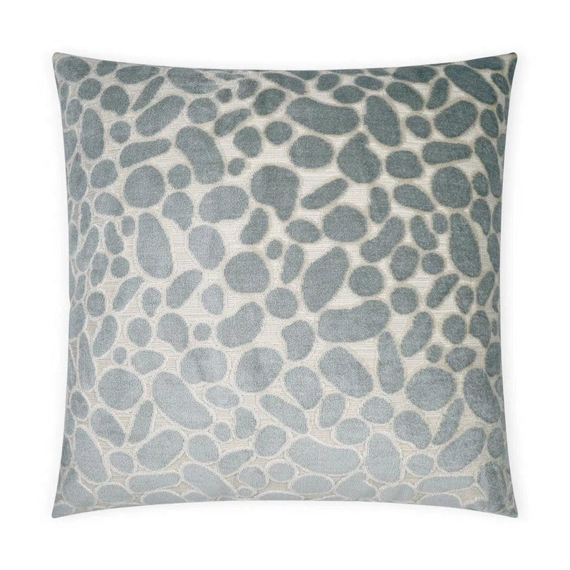 Odette Mist Geometric Abstract Mist Large Throw Pillow With Insert Throw Pillows LOOMLAN By D.V. Kap