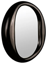 Oh Mirror, Charcoal Black Round Wall Mirror Wall Mirrors LOOMLAN By Noir