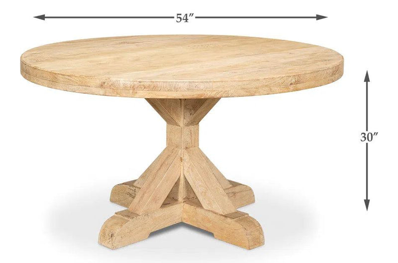 Oleski Round Dining Table Seats 6 Dining Tables LOOMLAN By Sarreid