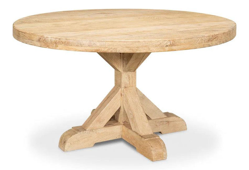 Oleski Round Dining Table Seats 6 Dining Tables LOOMLAN By Sarreid