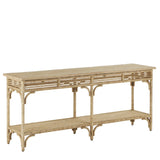 Olisa Large Rope Console Table Side Tables LOOMLAN By Currey & Co