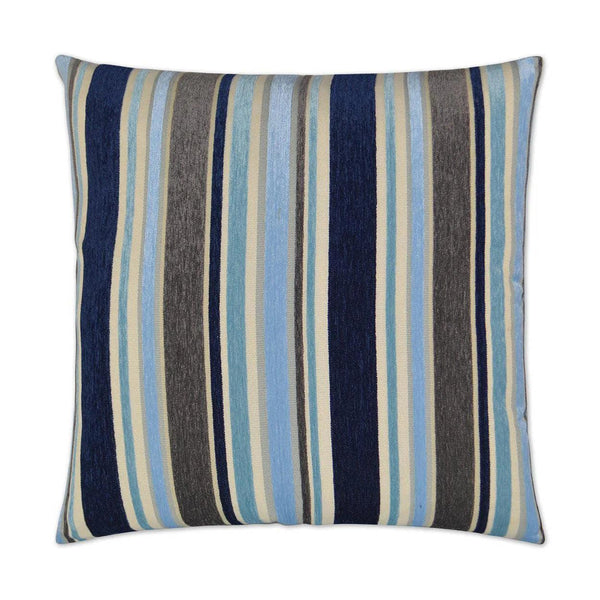 Oliver Blue Throw Pillow With Insert Throw Pillows LOOMLAN By D.V. Kap