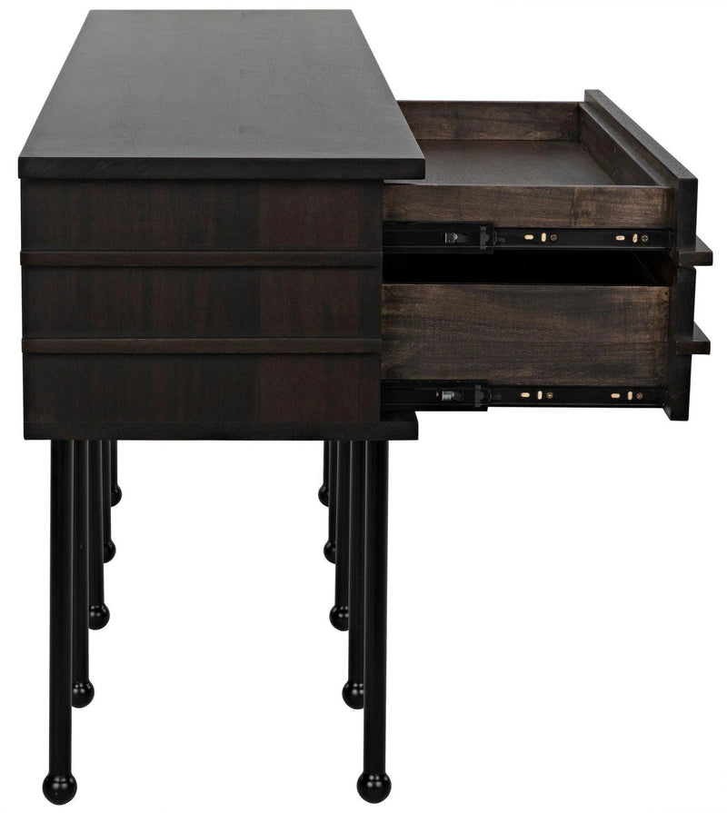 Oliver Console, Ebony Walnut Console Tables LOOMLAN By Noir