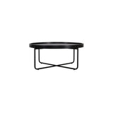 Oliver Round Coffee Table Black Outdoor Coffee Tables LOOMLAN By Artesia