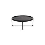 Oliver Round Coffee Table Black Outdoor Coffee Tables LOOMLAN By Artesia