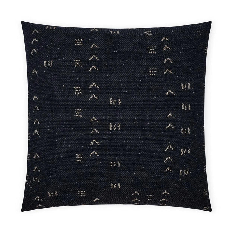 Ollie Black Global Black Large Throw Pillow With Insert Throw Pillows LOOMLAN By D.V. Kap