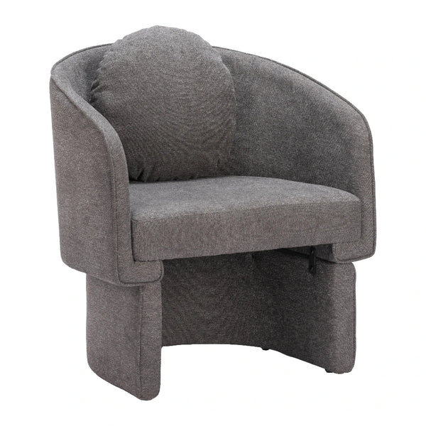 Olya Accent Chair Truffle Gray Accent Chairs LOOMLAN By Zuo Modern