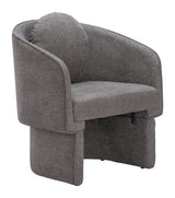 Olya Accent Chair Truffle Gray Accent Chairs LOOMLAN By Zuo Modern