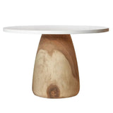 Ona Handcrafted Suar Round Dining Table