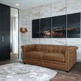 One Leather Sofa to Rule Them All, Custom Made Sofas & Loveseats LOOMLAN By Uptown Sebastian