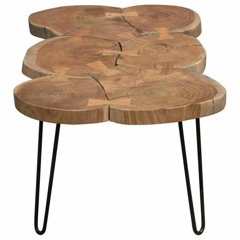 One of a Kind Live Edge Rectangle Cocktail Table Coffee Tables LOOMLAN By Diamond Sofa