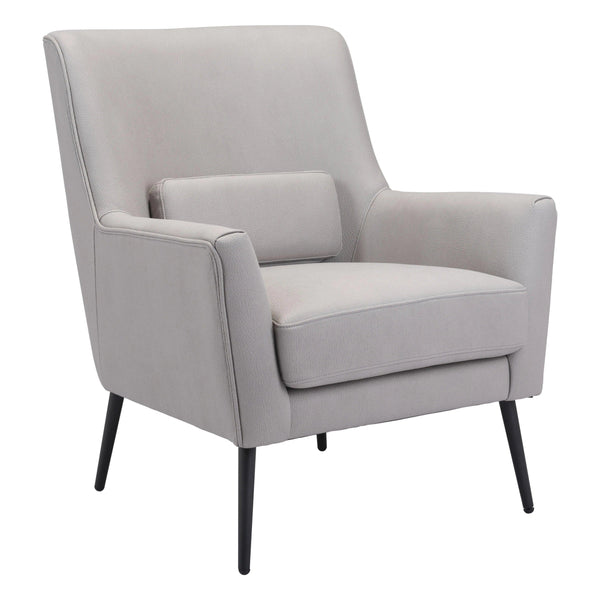 Ontario Accent Chair Gray Accent Chairs LOOMLAN By Zuo Modern