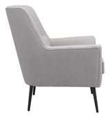 Ontario Accent Chair Gray Accent Chairs LOOMLAN By Zuo Modern