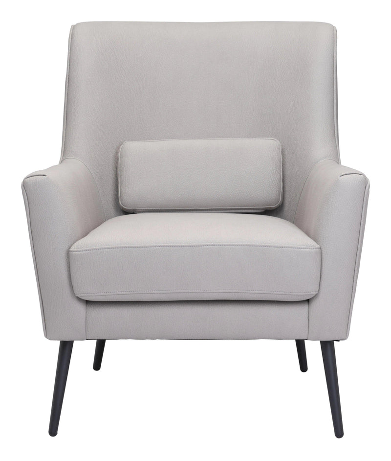 Ontario Accent Chair Gray Accent Chairs LOOMLAN By Zuo Modern