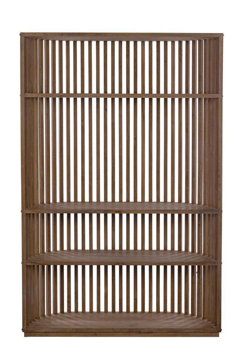 Opal Teak Wood Bookcase Bookcases LOOMLAN By Noir