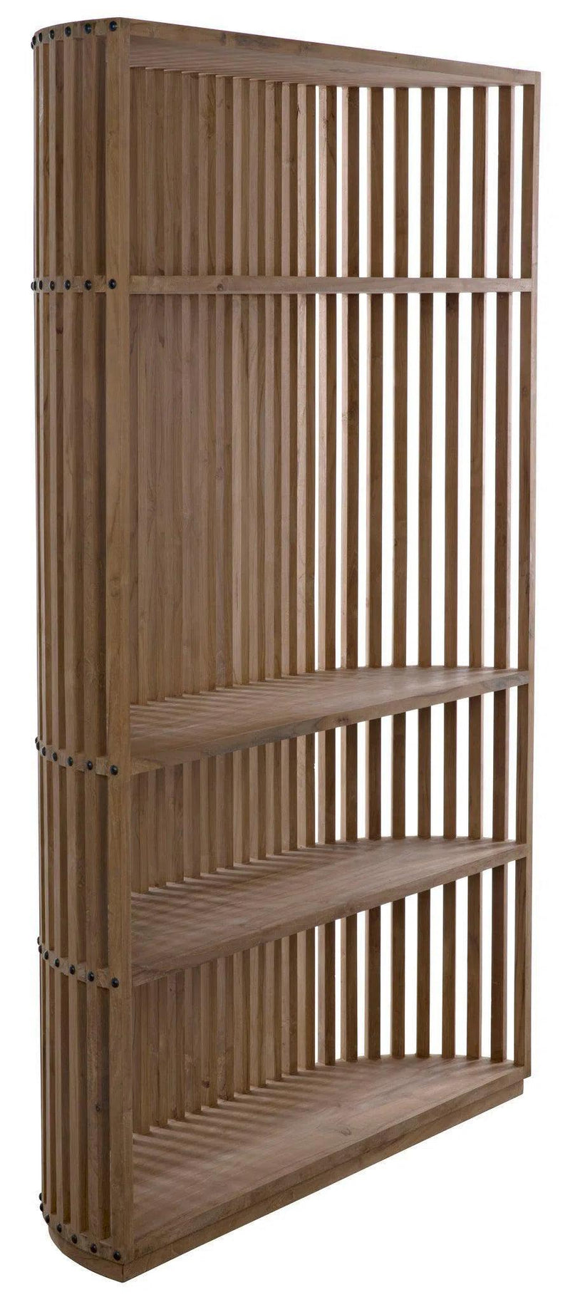 Opal Teak Wood Bookcase Bookcases LOOMLAN By Noir