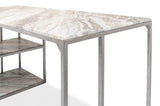 Open Desk With Shelves Marble Top Home Office Desks LOOMLAN By Sarreid