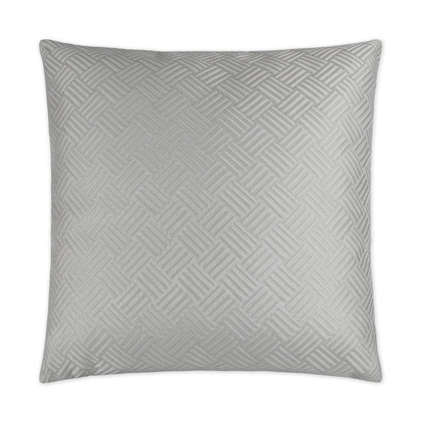 Open Door Platinum Grey Throw Pillow With Insert Throw Pillows LOOMLAN By D.V. Kap