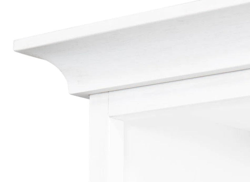 Open Shelf Bookcase Cortina White Bookcases LOOMLAN By Sarreid