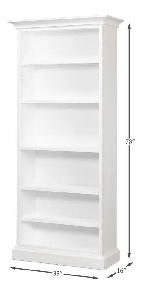 Open Shelf Bookcase Cortina White Bookcases LOOMLAN By Sarreid