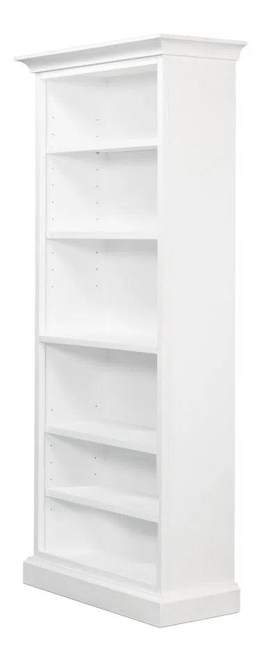 Open Shelf Bookcase Cortina White Bookcases LOOMLAN By Sarreid