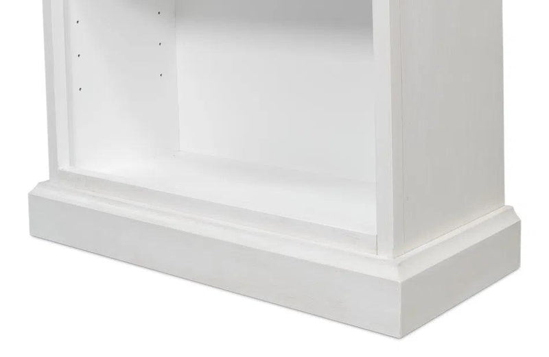 Open Shelf Bookcase Cortina White Bookcases LOOMLAN By Sarreid