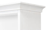 Open Shelf Bookcase Cortina White Bookcases LOOMLAN By Sarreid