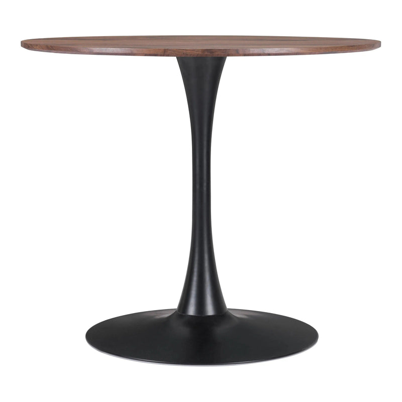 Opus Dining Table Brown & Black Dining Tables LOOMLAN By Zuo Modern