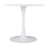 Opus Dining Table White Dining Tables LOOMLAN By Zuo Modern