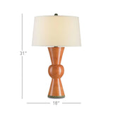 Orange Upbeat Orange Table Lamp Table Lamps LOOMLAN By Currey & Co