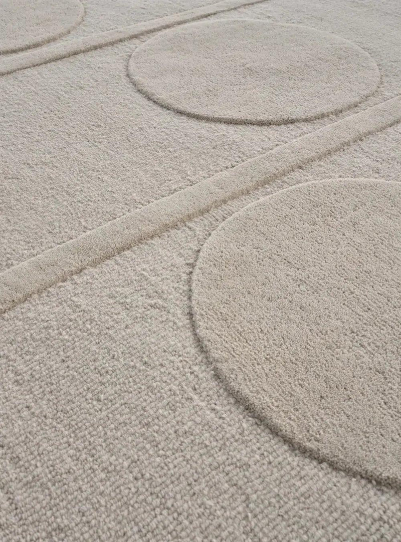 Orb Alliance Chalk Wool Area Rug By Linie Design Area Rugs LOOMLAN By Linie Design