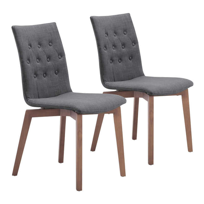 Orebro Polyester Upholstered Armless Dining Chair (Set Of 2)